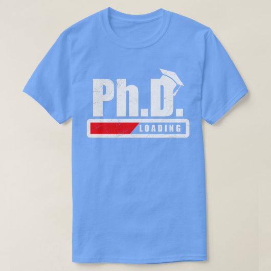 学生PhDロード卒業おもしろいギフトIdera Tシャツ (デザイン正面)