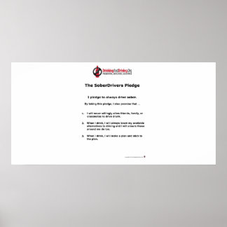 学生SoberDrivers誓約ポスター ポスター