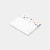 学用品柄ノート ポストイット (アングル)