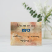 学知恵を感動的無く ポストカード (スタンド正面)