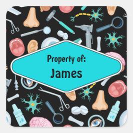 学研カラフル究室のパタパーソナライズされたーン スクエアシール