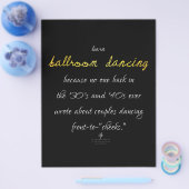 学社交ダンス踊りゴールデンブラス チラシ (シングル)