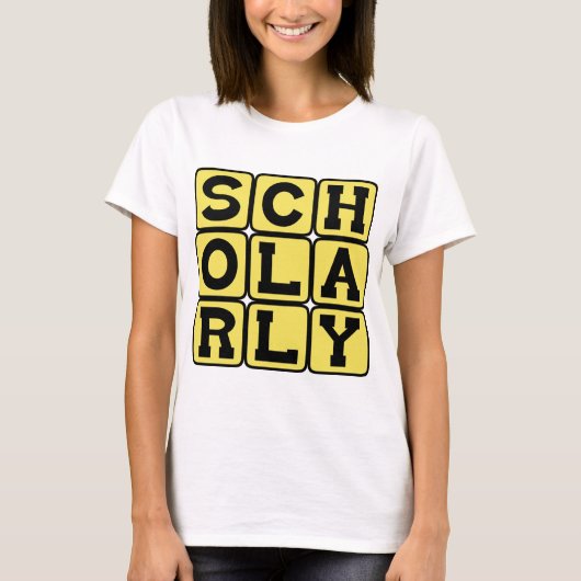 学究的で勉強的な Tシャツ (正面)