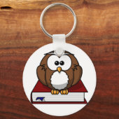 学究的フクロウ キーホルダー (正面)