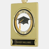 学級大エレガント学士課程卒業 ゴールドプレートバナーオーナメント (左)