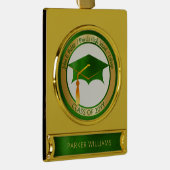 学級大エレガント学士課程卒業 ゴールドプレートバナーオーナメント (右)