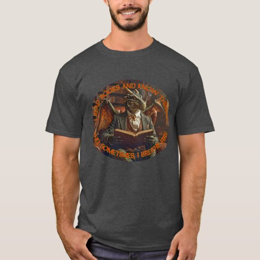 学習と楽しみのためのドラゴンリーディング Tシャツ (正面)