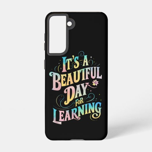 学習の日和です。学校に戻ろう SAMSUNG GALAXYケース (裏面)