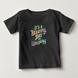 学習の日、学校が始まるよ ベビーTシャツ