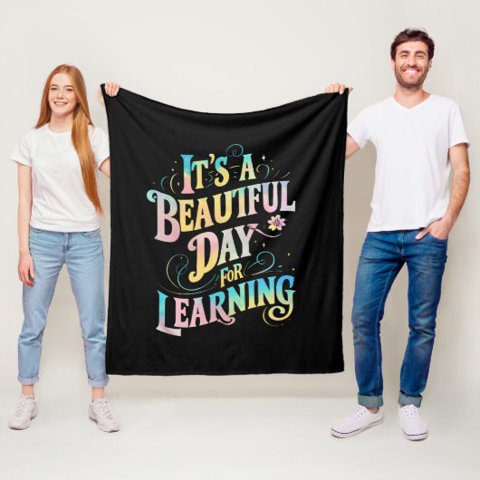 学習の日、新学期おめでとう フリースブランケット (インサイチュ)