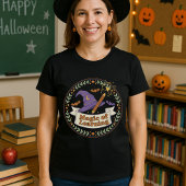 学習の魔法 先生 ハロウィン 魔法使いの帽子  Tシャツ