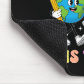学習は宇宙から!学校の先生 初めての学校の日 マウスパッド (コーナー)