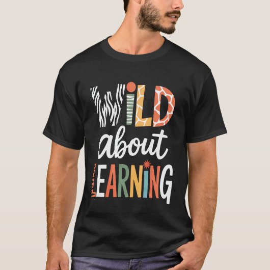 学習大好き先生クルー Tシャツ (正面)