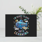 学習用バックトゥスクール潜水艦にダイブする準備完了 招待状 (スタンド正面)