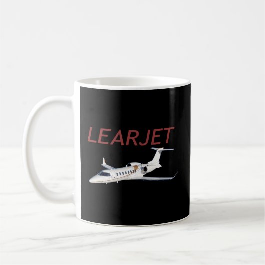 学習用飛行機飛んでいるパイロット コーヒーマグカップ (左)