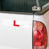 学習者の運転者Lプレート バンパーステッカー (トラック上)