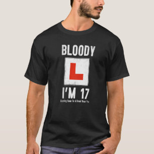 学習者ドライバ17番目の誕生日Im 17 Today Driving L Tシャツ