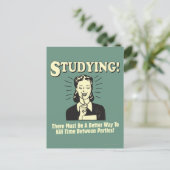 学習:時間の短縮 ポストカード (スタンド正面)