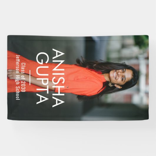 学者モダン編集可能カラー卒業バナー 横断幕 (横)