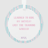 学自転車に乗失ったる オーナメント (裏面)