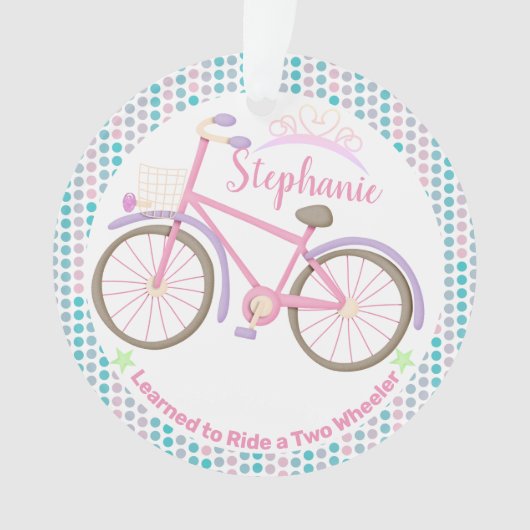 学自転車に乗失ったる オーナメント (正面)