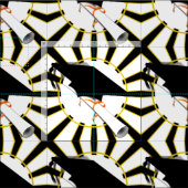 学色入りグラッドキャップ ファブリック (タイル)