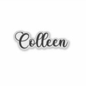 学芸名 – 手書き書道 シール (正面)