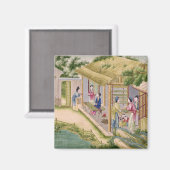 学蚕の事 マグネット (正面/裏面)