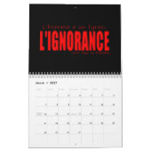 学術のカレンダー2012-2013年、フランス語 カレンダー (3月 2027)