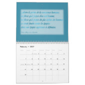 学術のカレンダー2012-2013年、フランス語 カレンダー (2月 2027)