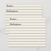 学術計画用コア科目フラッシュカード (正面/裏面)