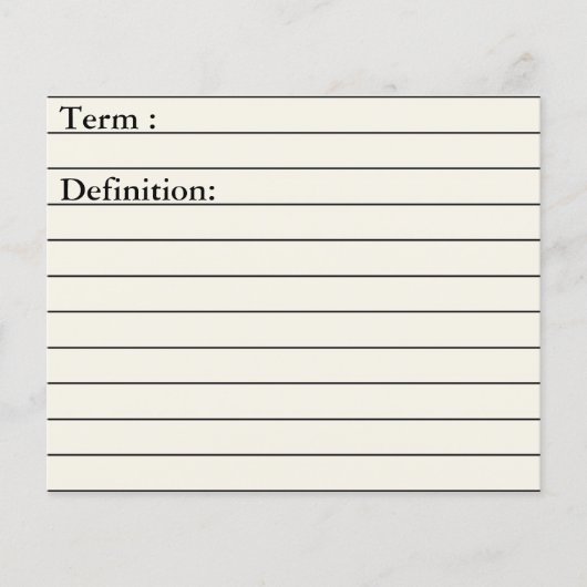 学術計画用コア科目フラッシュカード (正面)