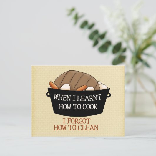 学調理師 ポストカード (スタンド正面)