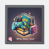 「学遊び場」 マグネット (正面)