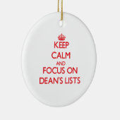 学部長ののLists平静そして焦点を保って下さい セラミックオーナメント (右)
