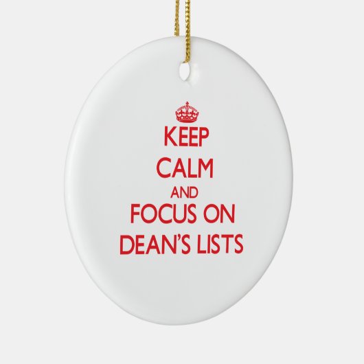 学部長ののLists平静そして焦点を保って下さい セラミックオーナメント (右)