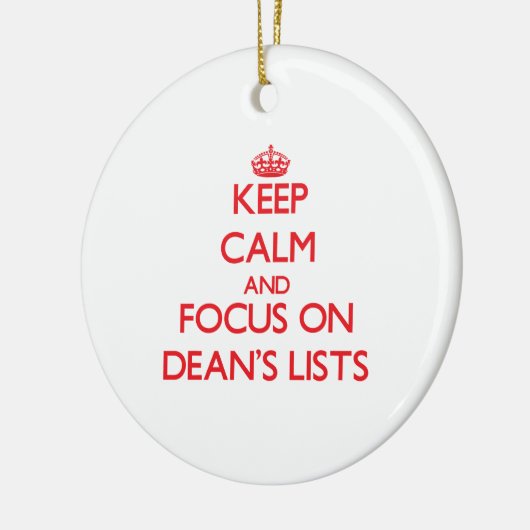 学部長ののLists平静そして焦点を保って下さい セラミックオーナメント (左)