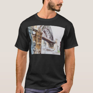 学部長のTシャツからのStreet Blackタイン橋 Tシャツ