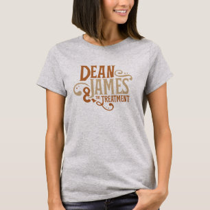 学部長ジェームス及びトリートメントの灰色のティー Tシャツ