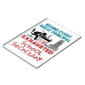 学長おもしろいの感謝の疲れ果てた ノートブック (左側)