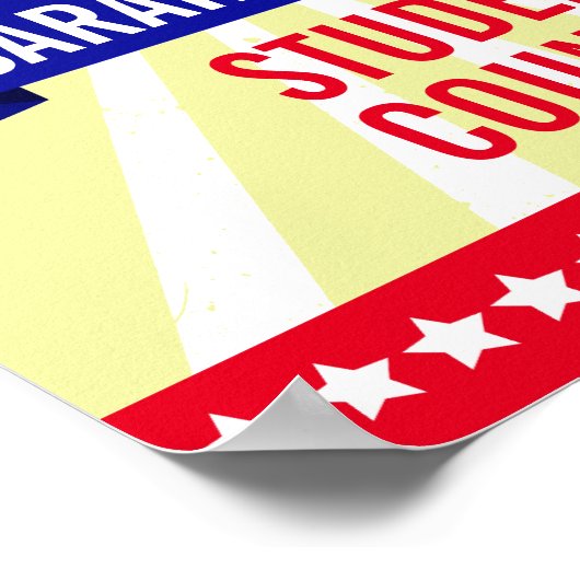 学長の投票:「はっきりした悲鳴」の学生 ポスター (角)