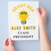 学長の投票:生徒会選挙 チラシ (手)