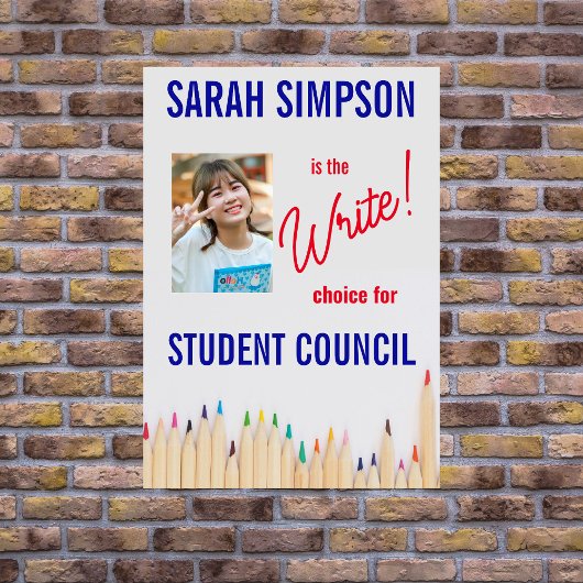 学長の投票:生徒会選挙 チラシ