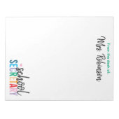 学長パーソナライズされたの席から ノートパッド (正面)