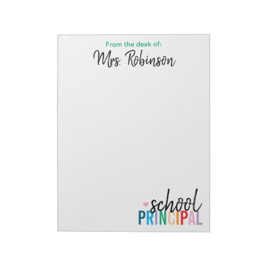 学長パーソナライズされたの机から ノートパッド (回転)