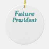 学長学生ギフト将来の学長贈り物 セラミックオーナメント (正面)