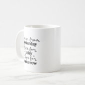 学...生きる…希望…マグやる気を起こさせるン コーヒーマグカップ (正面左)