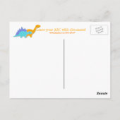 学ABCと恐竜アルファベット ポストカード (裏面)