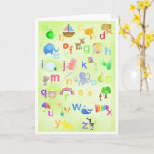 学ABC – グリーティングカード (黄色い花)