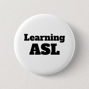学ASLピン（米国手話） 缶バッジ